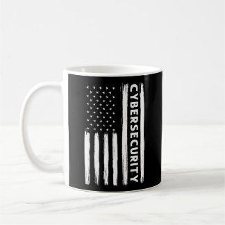 Cybersecurity American Flag Cyber Security Special Kaffeetasse