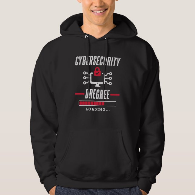 Cybersecurity Degree loading for all Computer Fan Hoodie (Vorderseite)