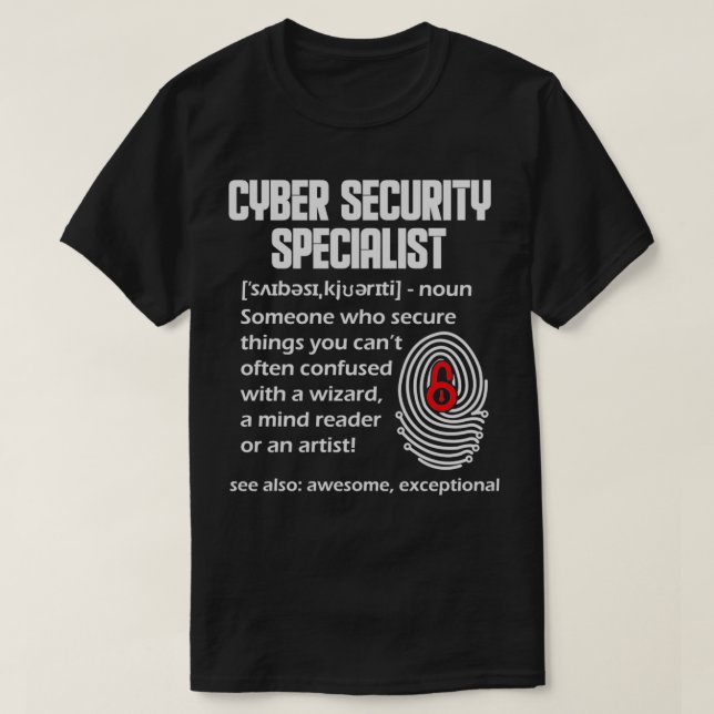 Cybersecurity DNA Computer-Nerd-Geschenk T-Shirt (Design vorne)