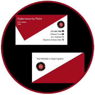 Cybersecurity Fingerprint Business Cards Visitenkarte