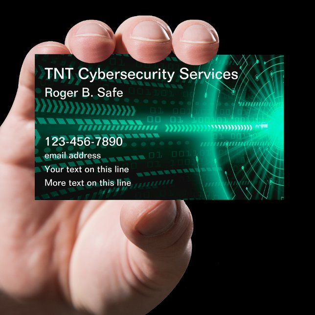 Cybersecurity Services Einzigartiges modernes Desi Visitenkarte (Von Creator hochgeladen)