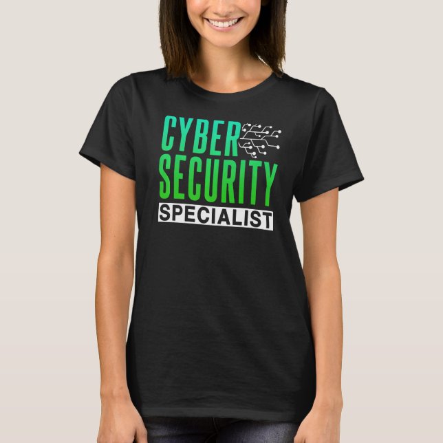 Cybersecurity-Spezialist Hack Hacking Hacker Cyber T-Shirt (Vorderseite)