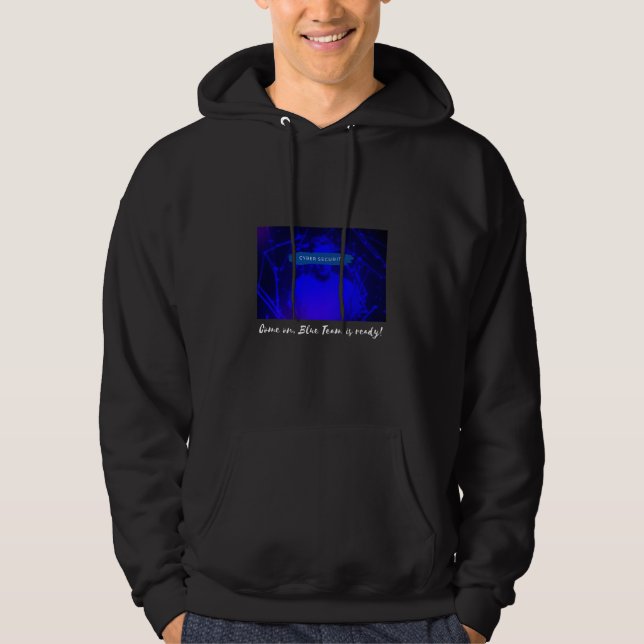 Cybersicherheit Blue Team bereit Hoodie (Vorderseite)