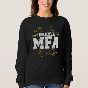 Cybersicherheit Cyber Sicherheit MFA Hacker Pentes Sweatshirt