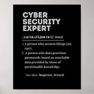 Cybersicherheit, Definition Poster