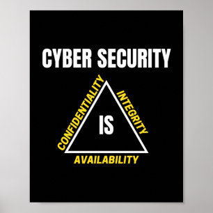 Cybersicherheit und Internet-Geek Poster