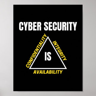 Cybersicherheit und Internet-Geek Poster