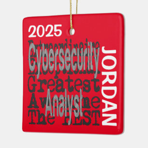 Cybersicherheitsanalyst Extraordinaire BENUTZERDEF Keramikornament
