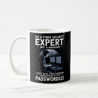 Cybersicherheitsexperte für White Hacker und Cyber Kaffeetasse