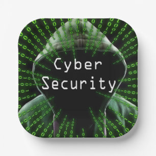 Cybersicherheitsgeschäft Pappteller