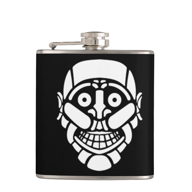 Cybersmily-Logo Cyberpunk-Flasche Flachmann (Vorderseite)