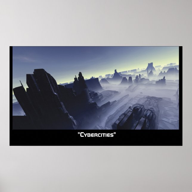 Cyberstädte Poster (Vorne)