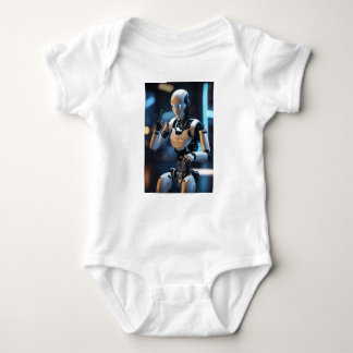 CyberTee-Labrador: Fett-Designs für Roboterliebhab Baby Strampler