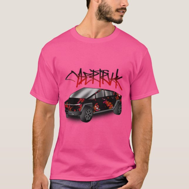 Cybertruck rot T-Shirt (Vorderseite)