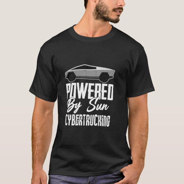 CyberTrucking mit sonnenzukunftsorientierter Techn T-Shirt (Vorderseite)