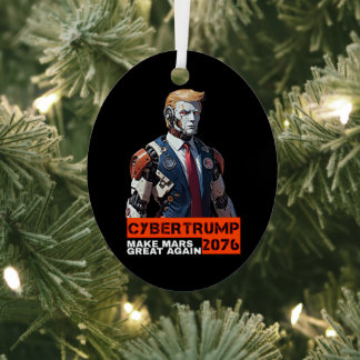 CyberTrump 2076 | Mars wieder großartig machen Ornament Aus Metall