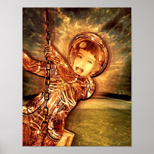 Cyborg Alice Print Poster