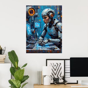 Cyborg am Terminal Poster