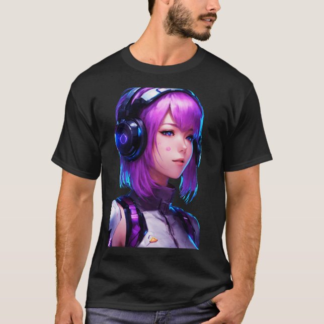 Cyborg-Animationsart T-Shirt (Vorderseite)