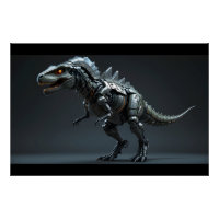 Cyborg Dinosaur Render