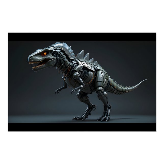 Cyborg Dinosaur Render Poster (Vorderseite)