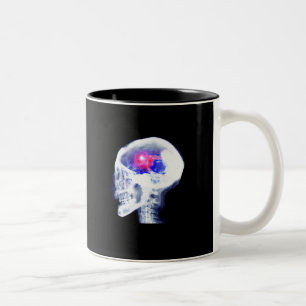 Cyborg-Gehirn Zweifarbige Tasse