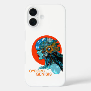 Cyborg Genesis: Die Geburt von Stahl und Seele iPhone 16 Hülle