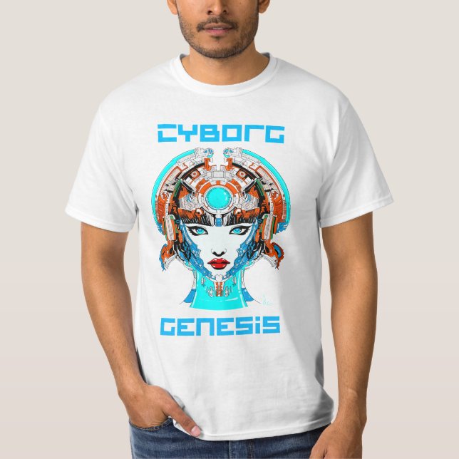 Cyborg Genesis: The Awakening T-Shirt (Vorderseite)