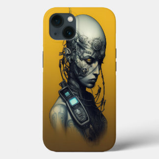 Cyborg Girl Cool Teen iPhone 13 Hülle