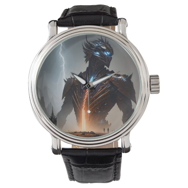 Cyborg-Krieger Armbanduhr (Vorderseite)