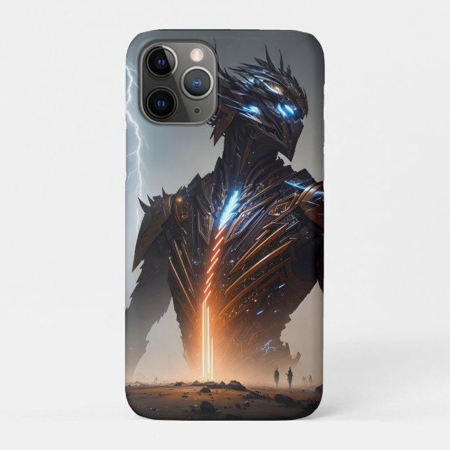 Cyborg-Krieger Case-Mate iPhone Hülle (Rückseite)