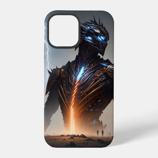 Cyborg-Krieger iPhone Hülle (Rückseite)
