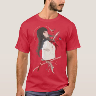 Cyborg-Mädchen-Ästhetik-Samurai-japanischer Otaku- T-Shirt