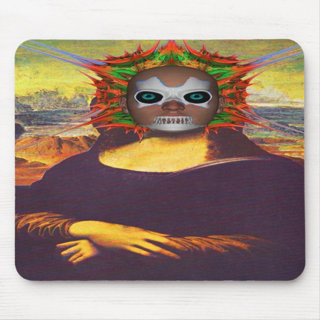 Cyborg Mona Lisa Mousepad (Vorne)
