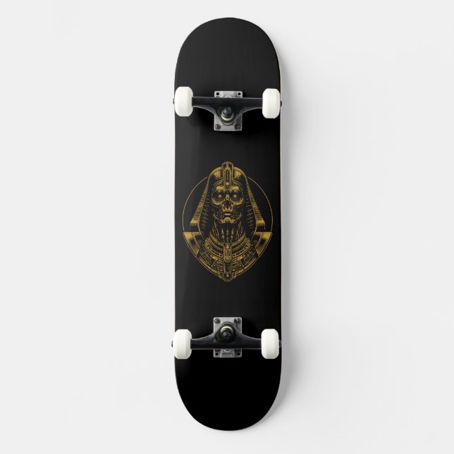 Cyborg Pharaoh Skateboard (Vorderseite)