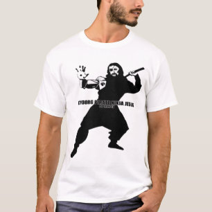 Cyborg-Pirat Ninja Jesus T-Shirt