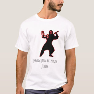 Cyborg-Pirat Ninja Jesus T-Shirt