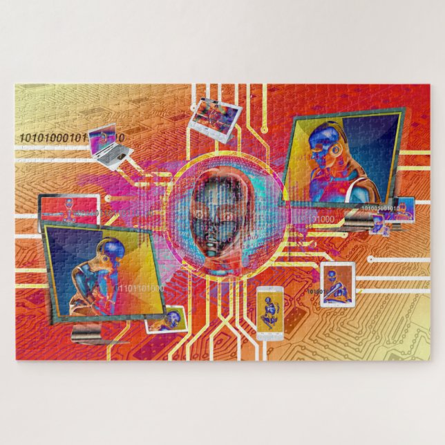 Cyborg-Rätsel Puzzle (Horizontal)