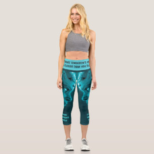 CYBORG-ROBOTERKOPF CAPRI LEGGINGS