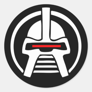 Cyborg Runder Aufkleber