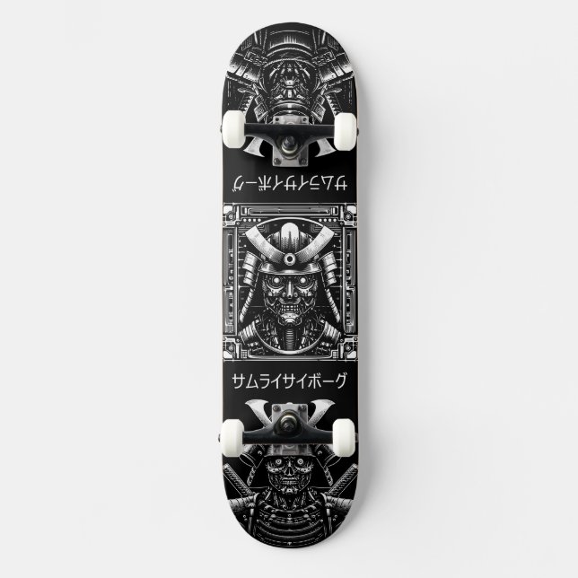 Cyborg Samurai Skateboard (Vorderseite)