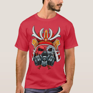 Cyborg Samurai Warrior Bushido Cyber Ästhetik T-Shirt