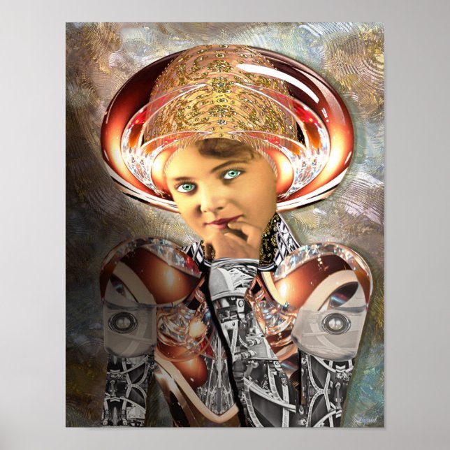 Cyborg Shayle Print Poster (Vorne)