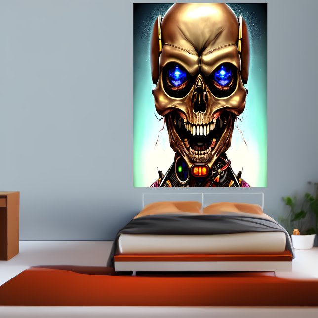 Cyborg Skull | AI Art Poster (Von Creator hochgeladen)