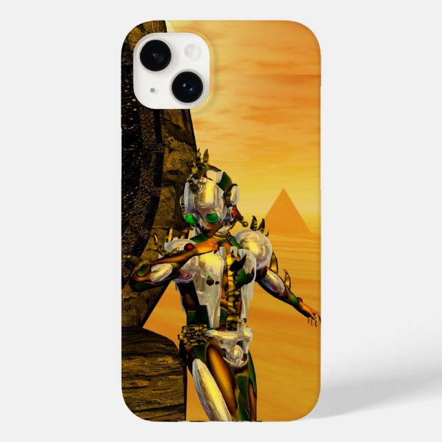 CYBORG TITAN, DESERT HYPERION Science Fiction Scif Case-Mate iPhone Hülle (Rückseite)
