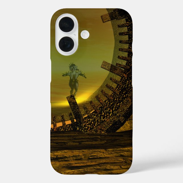 CYBORG TITAN, DESERT HYPERION Science Fiction Scif Case-Mate iPhone Hülle (Rückseite)