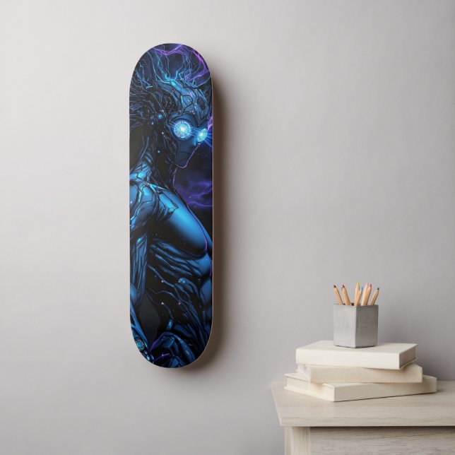 Cyborg Warrior Skateboard (Wandkunst)