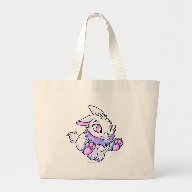 Cybunny Blau Jumbo Stoffbeutel (Vorne)