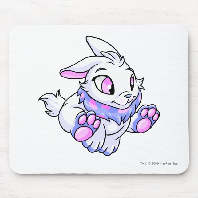Cybunny Blau Mousepad (Vorne)