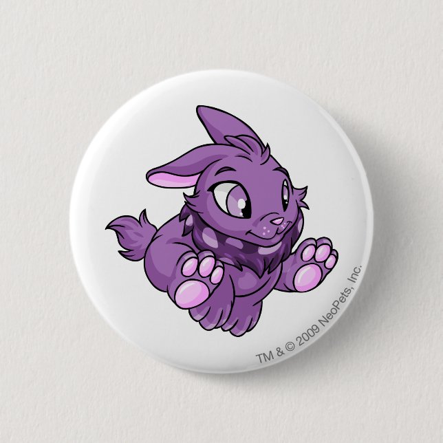 Cybunny lila button (Vorderseite)